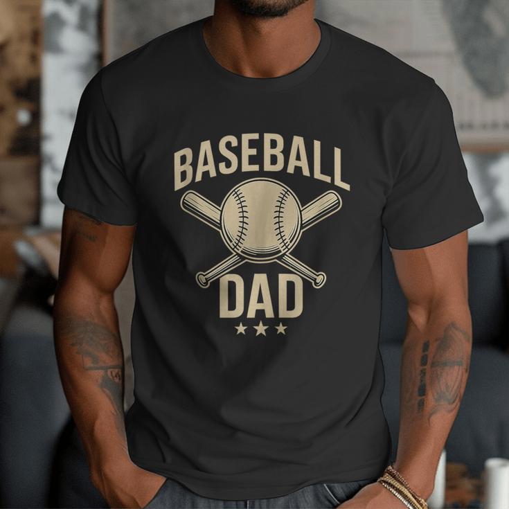 Baseball Dad Crossed Bats Cool Sports Fan Vintage Men T-Shirt Baseball Dad Crossed Bats Cool Sports Fan Vintage Men T-Shirt