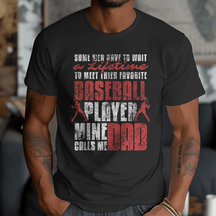Baseball Dad Cute Love Sports Pitcher Catcher Baseball Men T-Shirt