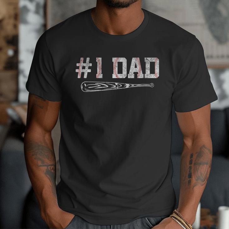 Baseball Dad Daddy Father's Day Number One Baseball Dad Men T-Shirt Baseball Dad Daddy Father's Day Number One Baseball Dad Men T-Shirt