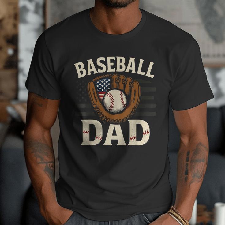 Baseball Dad Fathers Day American USA Flag Men Boys Kids Men T-Shirt Baseball Dad Fathers Day American USA Flag Men Boys Kids Men T-Shirt