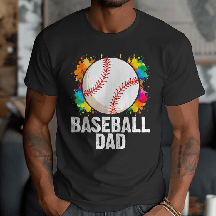 Baseball Dad Fathers Day For Daddy Papa Father Men T-Shirt
