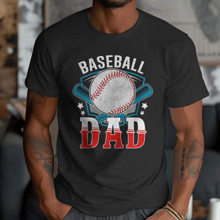 Baseball Dad Happy Fathers Day Dad Daddy Baseball Lover Men T-Shirt