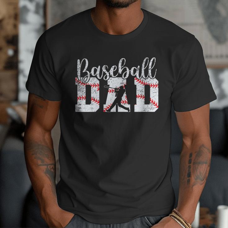 Baseball Dad Happy Fathers Day For Men Boys Baseball Lovers Men T-Shirt