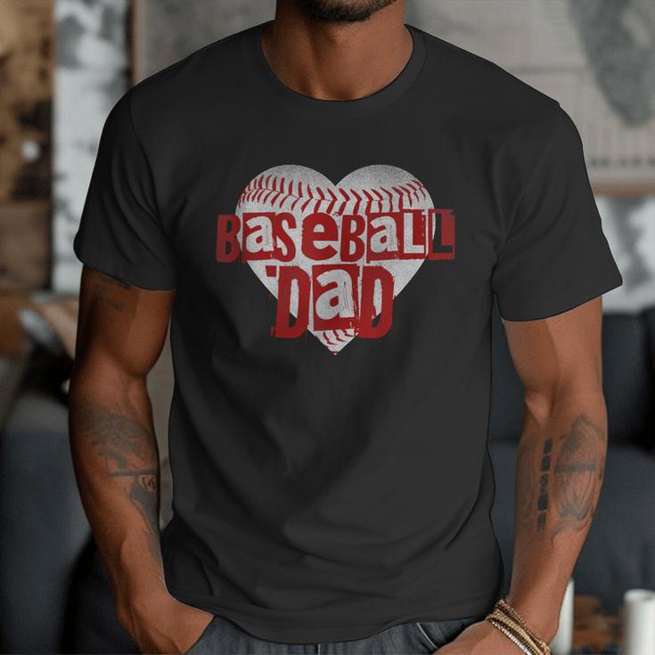 Baseball Dad Heart For Baseball Lovers Baseball Father's Day Men T-Shirt Baseball Dad Heart For Baseball Lovers Baseball Father's Day Men T-Shirt