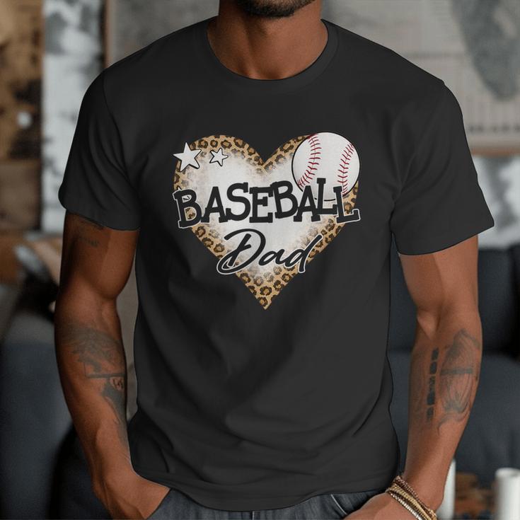 Baseball Dad Leopard Heart Baseball Lover Men T-Shirt Baseball Dad Leopard Heart Baseball Lover Men T-Shirt