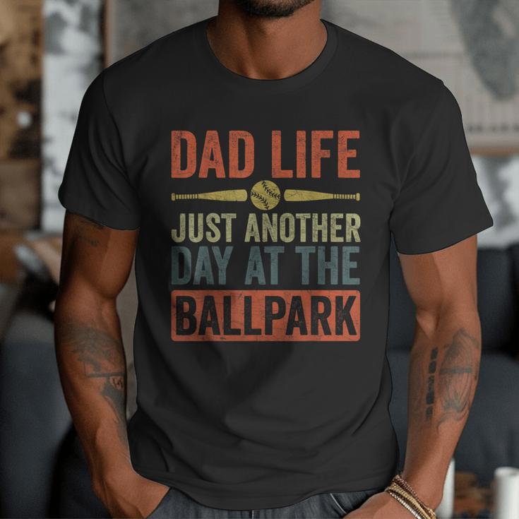 Baseball Dad Men Dad Life Just Another Day At The Ballpark Men T-Shirt