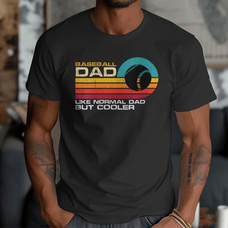 Baseball Dad Like Normal Dad But Cooler Fathers Day Men T-Shirt Baseball Dad Like Normal Dad But Cooler Fathers Day Men T-Shirt