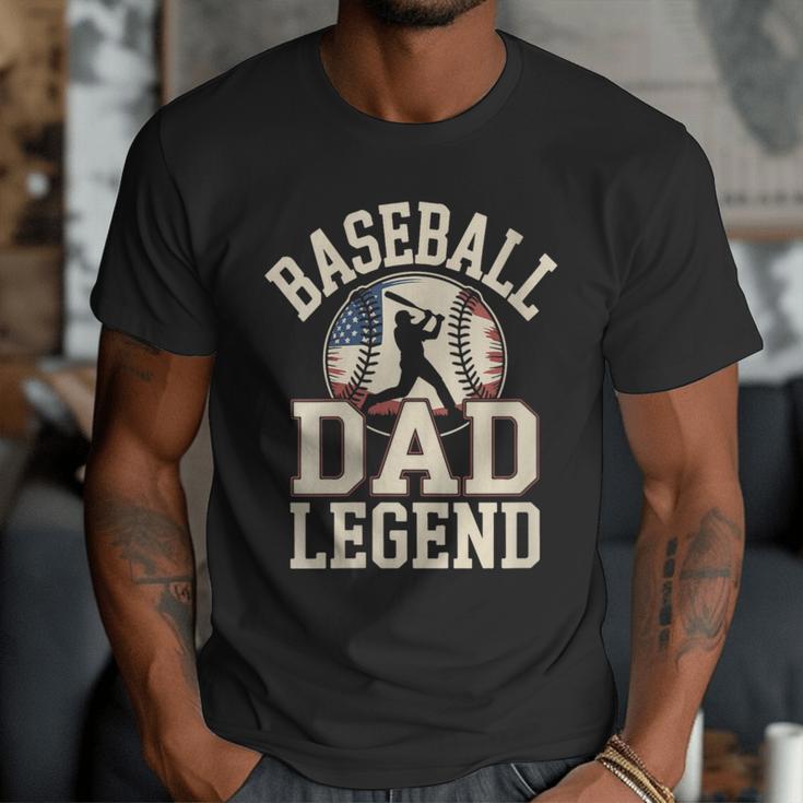 Baseball Dad Retro American Flag Style Men T-Shirt Baseball Dad Retro American Flag Style Men T-Shirt