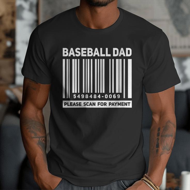 Baseball Dad Scan For Payment Barcode Father Men T-Shirt Baseball Dad Scan For Payment Barcode Father Men T-Shirt