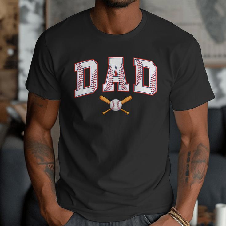 Baseball Dad Shirt Baseball Player Game Day Father's Day Men T-Shirt