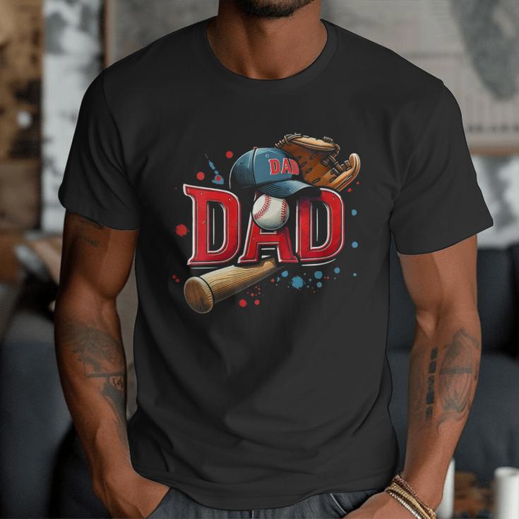 Baseball Dad Sport Fan Father Men Baseball Fathers Day Men T-Shirt