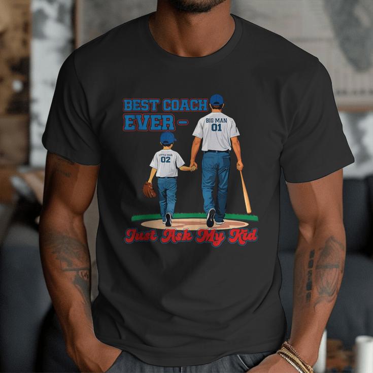 Best Coach Ever Fathers Day Baseball Dad Papa Sports Lover Men T-Shirt Best Coach Ever Fathers Day Baseball Dad Papa Sports Lover Men T-Shirt