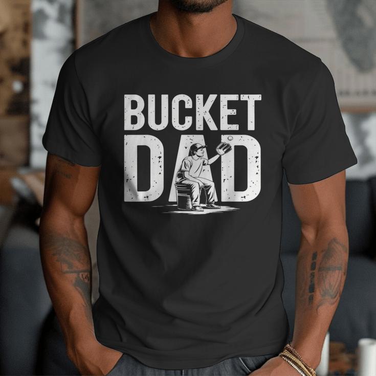 Bucket Dad Softball Dad Baseball Dad Coach Bucket Men T-Shirt Bucket Dad Softball Dad Baseball Dad Coach Bucket Men T-Shirt