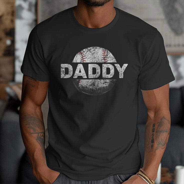 Cool Baseball Dad Daddy Sports Baseball Bat Home Run Men T-Shirt