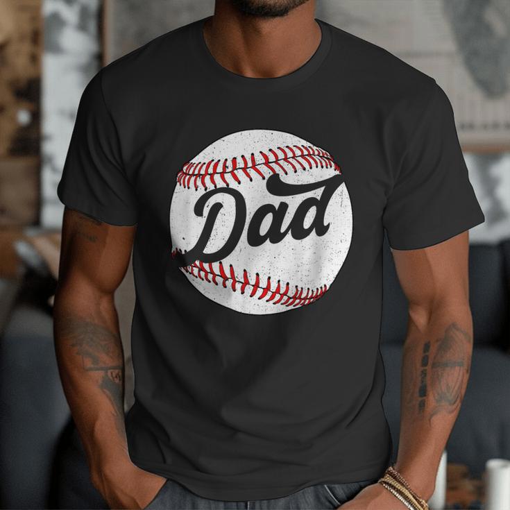 Dad Baseball Ball Vintage Groovy Baseball Daddy Fathers Day Men T-Shirt Dad Baseball Ball Vintage Groovy Baseball Daddy Fathers Day Men T-Shirt