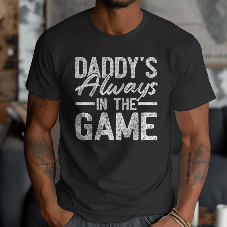 Dad Baseball Men Baseball Daddy's Always In The Game Men T-Shirt