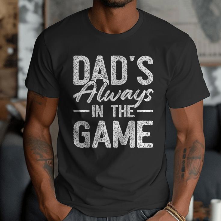 Dad Baseball For Men Baseball Dad's Always In The Game Men T-Shirt