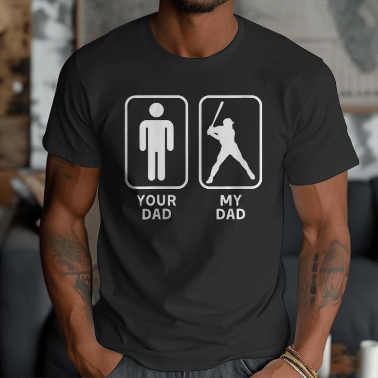 Your Dad My Dad Is Cooler Baseball Dad Men T-Shirt Your Dad My Dad Is Cooler Baseball Dad Men T-Shirt