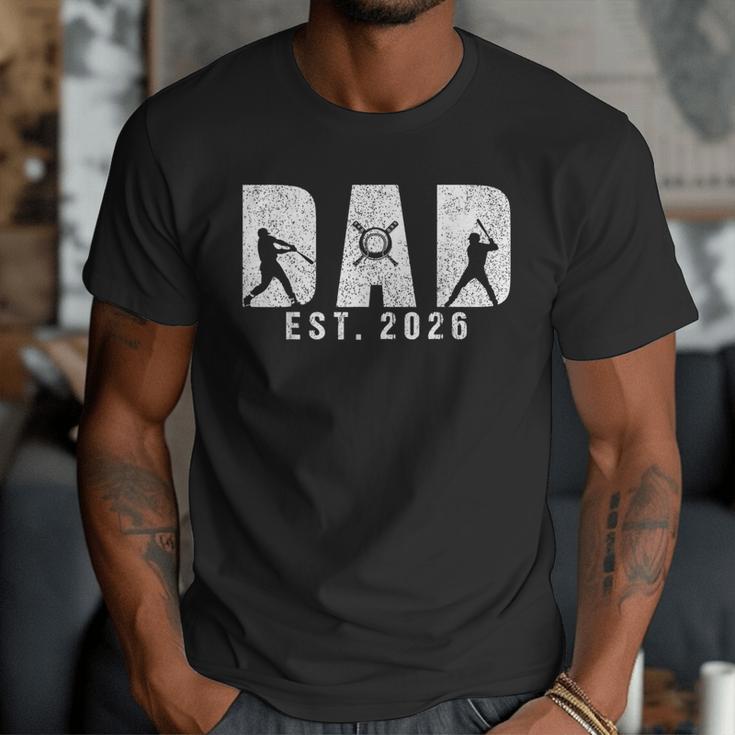 Dad Est 2026 Baseball Dad To Be New Baby Daddy Father's Day Men T-Shirt Dad Est 2026 Baseball Dad To Be New Baby Daddy Father's Day Men T-Shirt