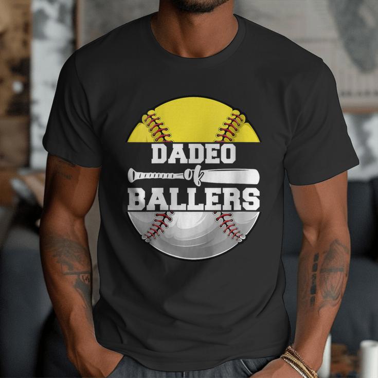 Dadeo Of Ballers Softball Baseball Dad Men T-Shirt Dadeo Of Ballers Softball Baseball Dad Men T-Shirt