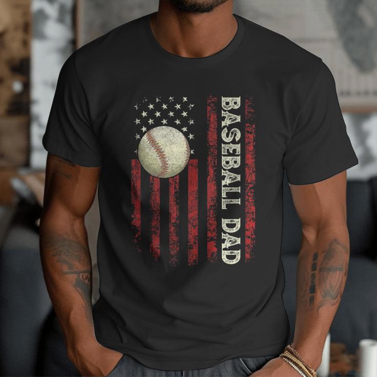 Fathers Day Baseball Dad USA Flag For Dad Men Baseball Men T-Shirt Fathers Day Baseball Dad USA Flag For Dad Men Baseball Men T-Shirt