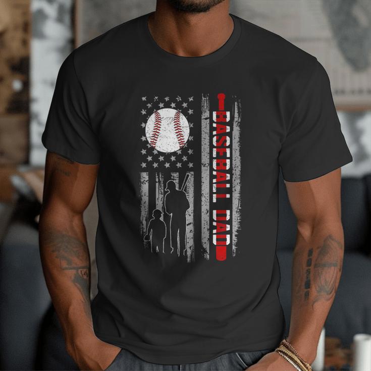 Father's Day USA Flag Patriotic Baseball Dad Men T-Shirt Father's Day USA Flag Patriotic Baseball Dad Men T-Shirt