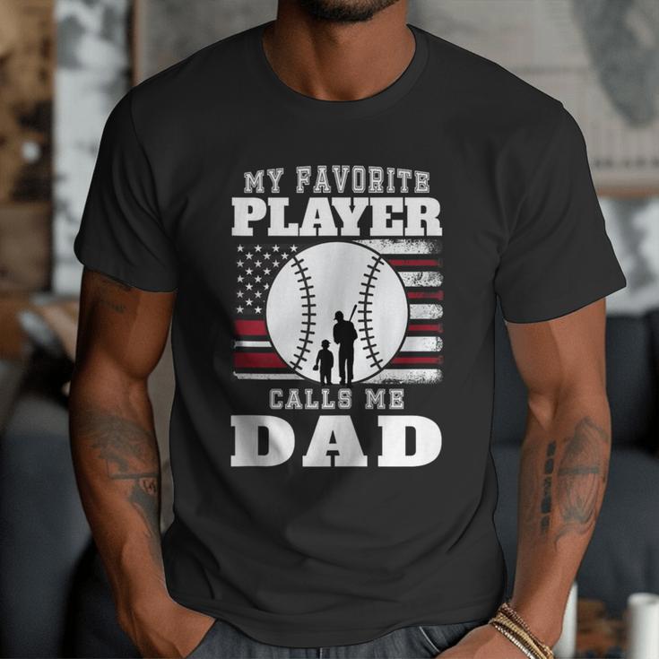 My Favorite Player Calls Me Dad Cool Baseball Dad Tee Men T-Shirt My Favorite Player Calls Me Dad Cool Baseball Dad Tee Men T-Shirt