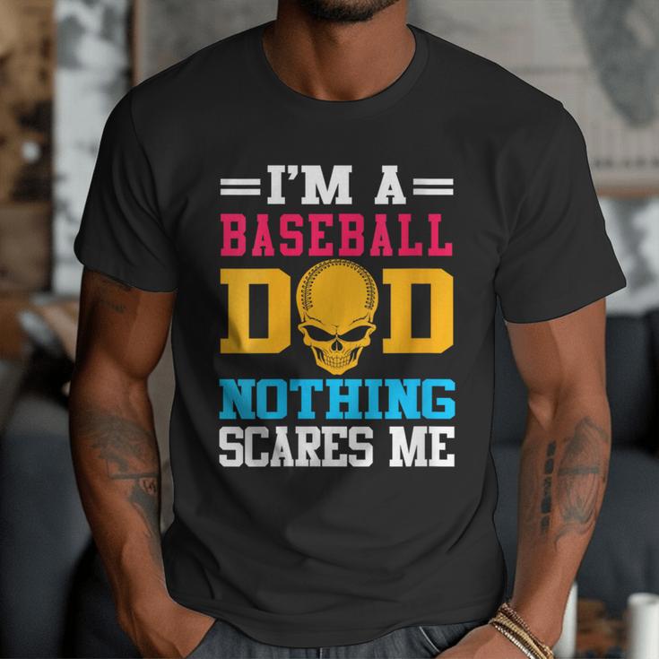 I'm A Baseball Dad Nothing Scares Me Softball Player Men T-Shirt