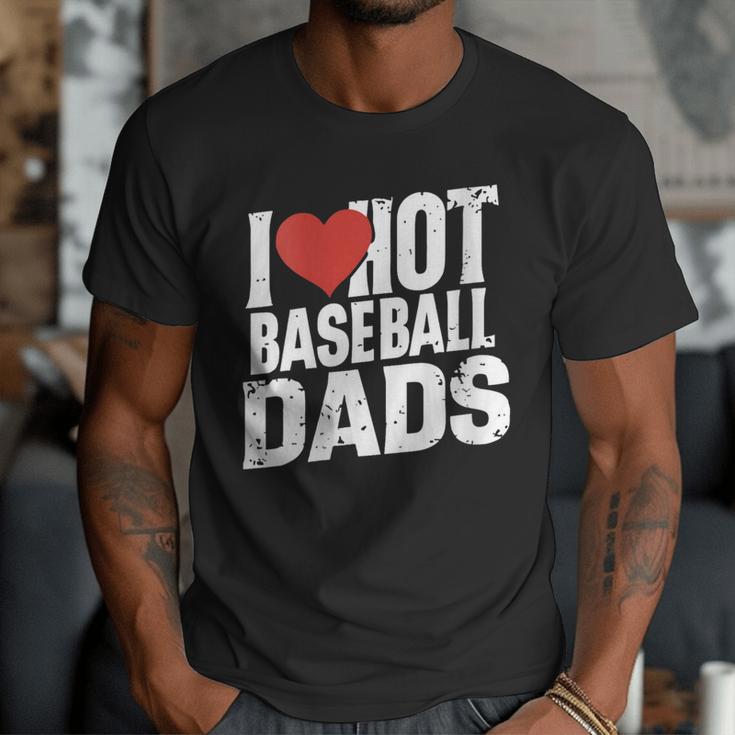 I Love Hot Baseball Dads Gag Y2k Valentines Joke Men T-Shirt I Love Hot Baseball Dads Gag Y2k Valentines Joke Men T-Shirt