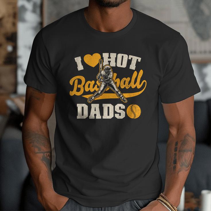 I Love Hot Baseball Dads Baseball Lovers Players Men T-Shirt I Love Hot Baseball Dads Baseball Lovers Players Men T-Shirt