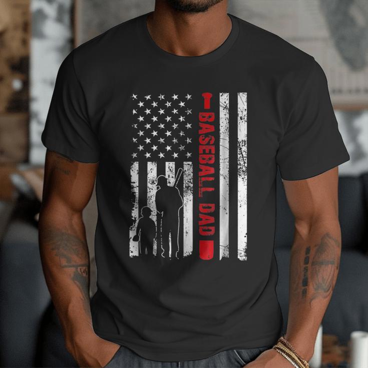 Proud Baseball Dad American Flag Sports Father Day Men T-Shirt Proud Baseball Dad American Flag Sports Father Day Men T-Shirt