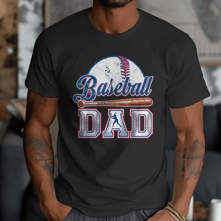 Retro Baseball Dad Game Day Sport Dad Father's Day Men T-Shirt