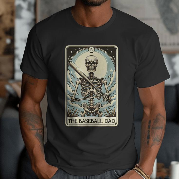 Retro Skeleton Baseball Dad Tarot Card Halloween Sport Lover Men T-Shirt Retro Skeleton Baseball Dad Tarot Card Halloween Sport Lover Men T-Shirt