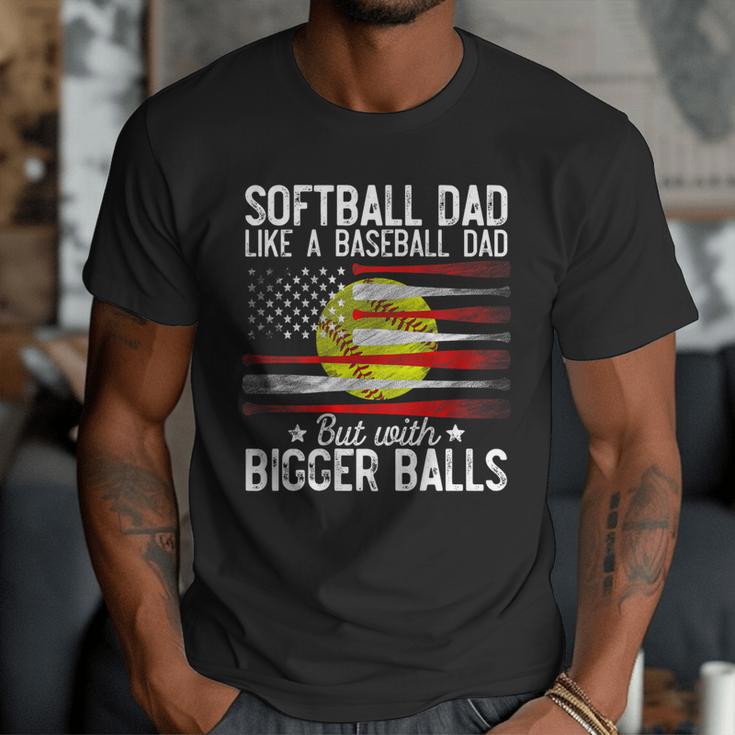 Softball Dad Just Like A Baseball Dad But With Bigger Back Men T-Shirt Softball Dad Just Like A Baseball Dad But With Bigger Back Men T-Shirt
