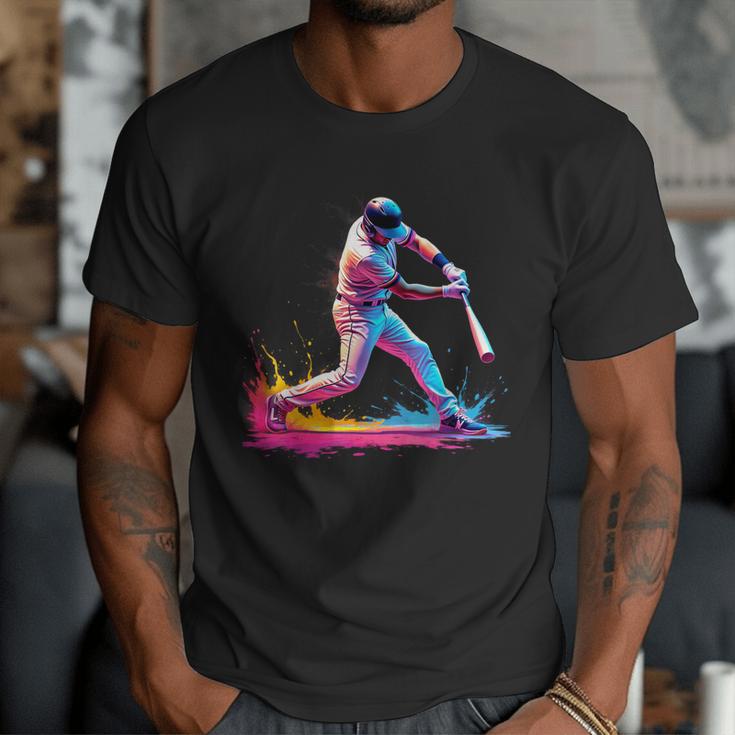 Tie Dye Baseball Dad Fathers Day Men T-Shirt Tie Dye Baseball Dad Fathers Day Men T-Shirt