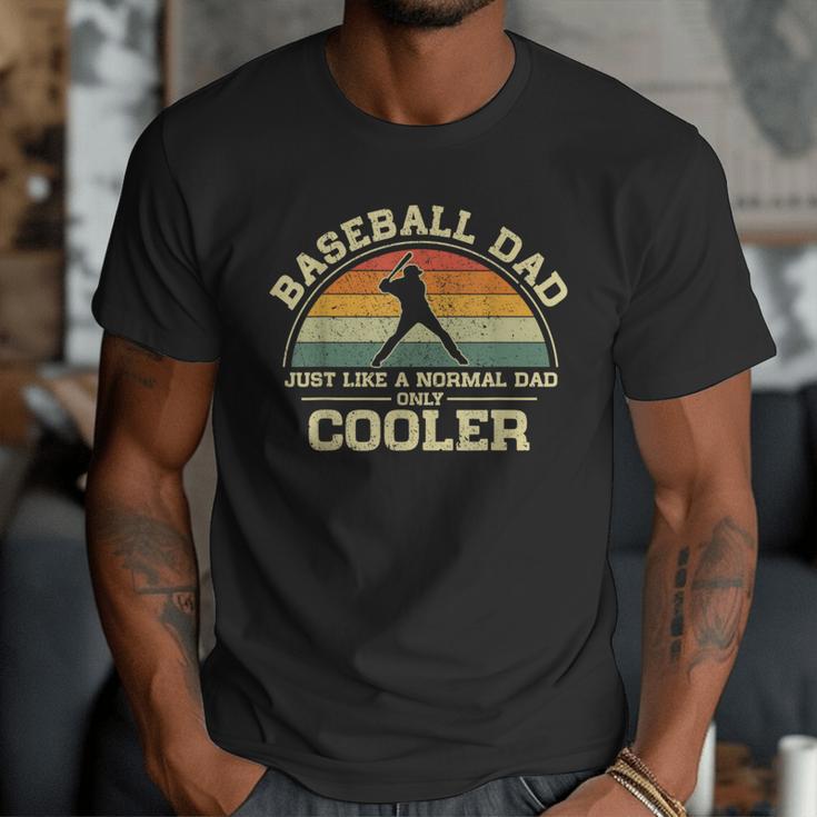 Vintage Baseball Dad Just Like A Normal Dad Only Cooler Men T-Shirt