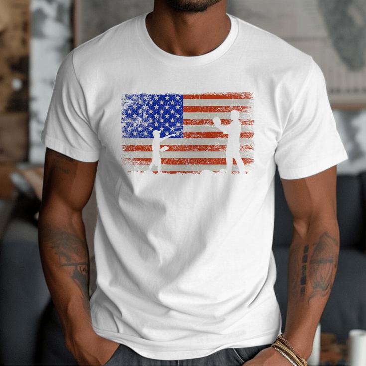 Baseball Coach Baseball Dad American Flag Premium Men T-Shirt Baseball Coach Baseball Dad American Flag Premium Men T-Shirt