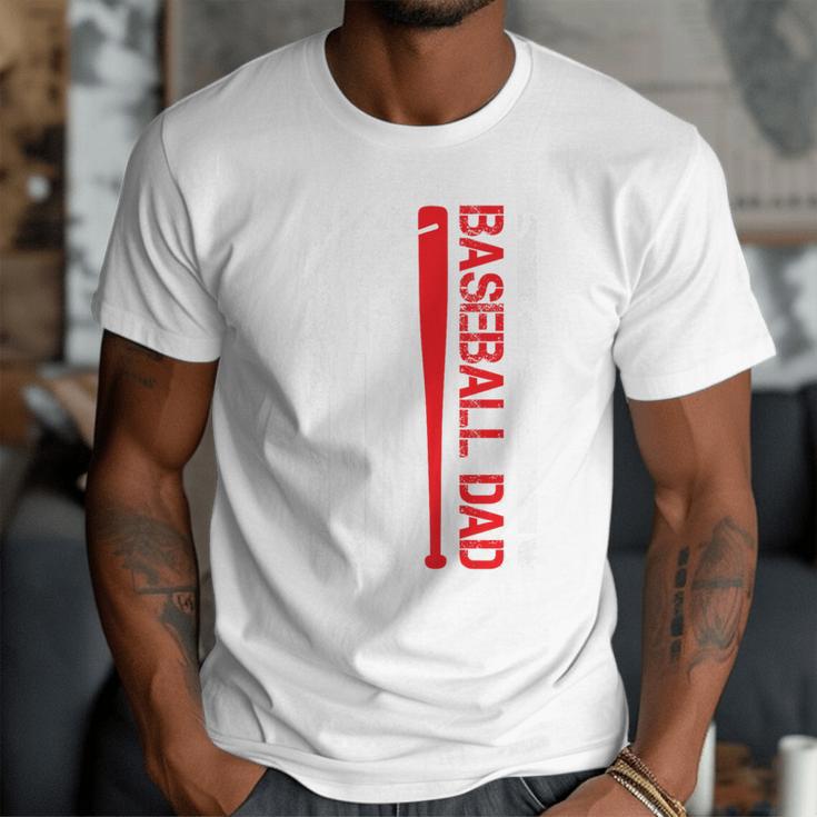 Baseball Dad Baseball American US Flag Baseball Sport Team Premium Men T-Shirt