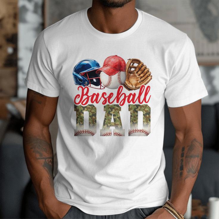 Baseball Dad Camo Father's Day Baseball Stuff Men Premium Men T-Shirt