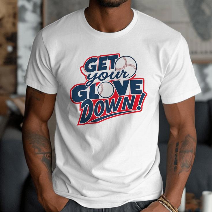 Baseball Dad Coach Training Saying Get Your Glove Down Premium Men T-Shirt Baseball Dad Coach Training Saying Get Your Glove Down Premium Men T-Shirt
