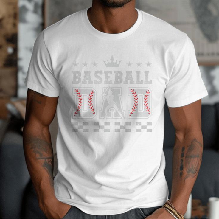 Baseball Dad Father's Day Baseball Father Retro Vintage Premium Men T-Shirt