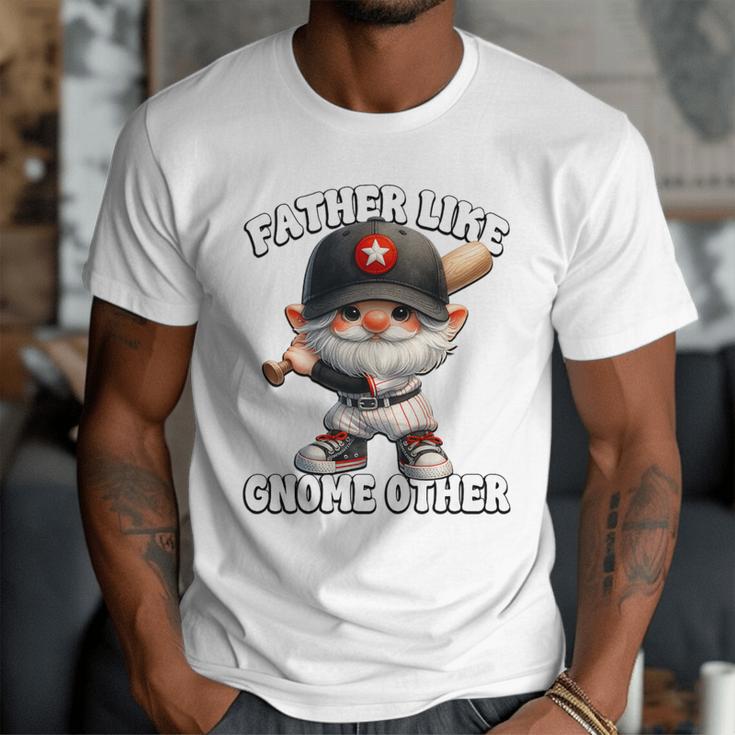 Baseball Dad Gnome For Baseball Grandpa Fathers Day Premium Tri-Blend Men T-Shirt