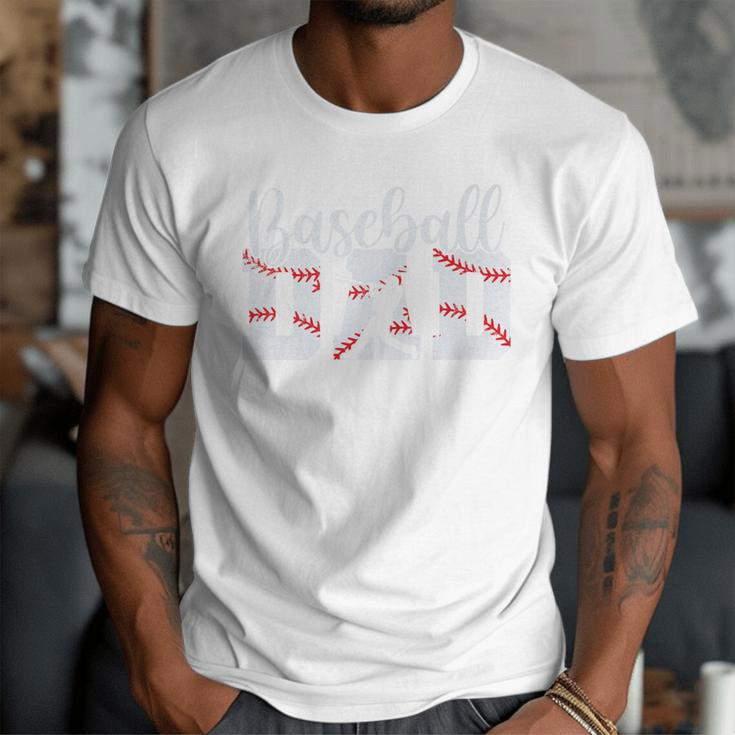 Baseball Dad Happy Fathers Day For Men Boys Baseball Lovers Premium Men T-Shirt
