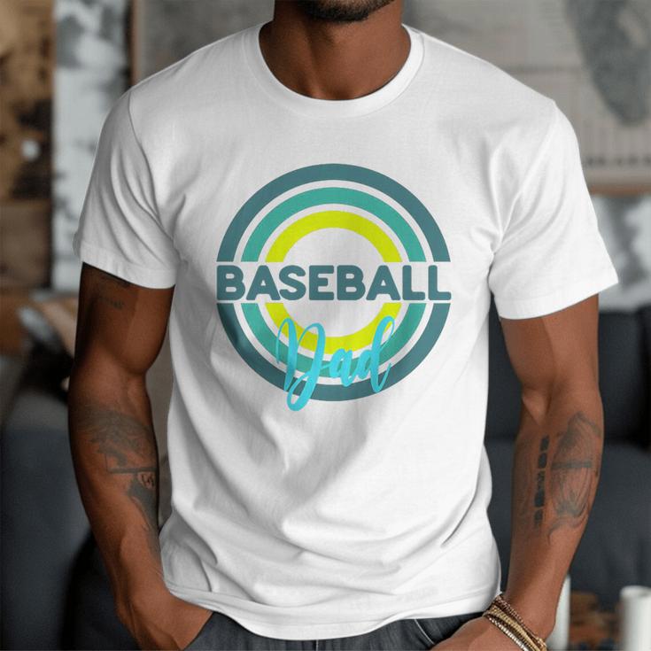 Baseball Dad With Modern Baseball Circles Premium Tri-Blend Men T-Shirt Baseball Dad With Modern Baseball Circles Premium Tri-Blend Men T-Shirt