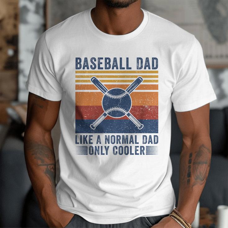 Baseball Dad Like A Normal Dad Only Cooler Premium Men T-Shirt Baseball Dad Like A Normal Dad Only Cooler Premium Men T-Shirt