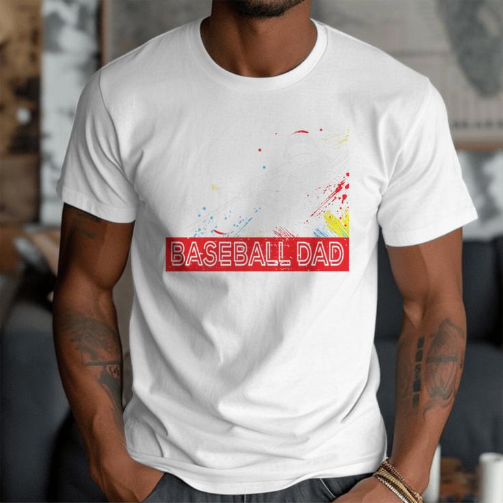 Baseball Dad Baseball Pop Art Baseball Sport Team Premium Men T-Shirt