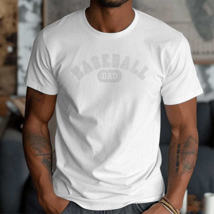 Baseball Dad School Sports Baseball Fan Father's Day Premium Tri-Blend Men T-Shirt