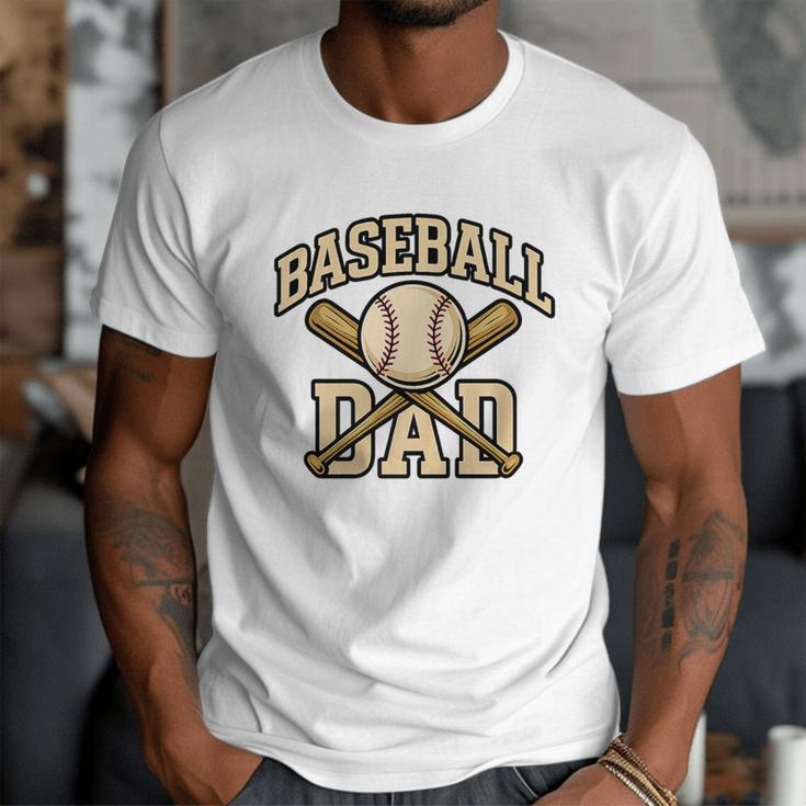 Baseball Dad Sports With Bats And Ball Graphic Premium Men T-Shirt Baseball Dad Sports With Bats And Ball Graphic Premium Men T-Shirt