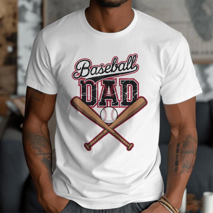 Baseball Dad Vintage Father's Day Family Humor Sport Lovers Men T-Shirt