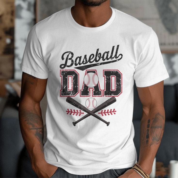 Baseball Daddy Father's Day Baseball Season Vintage Game Day Men T-Shirt